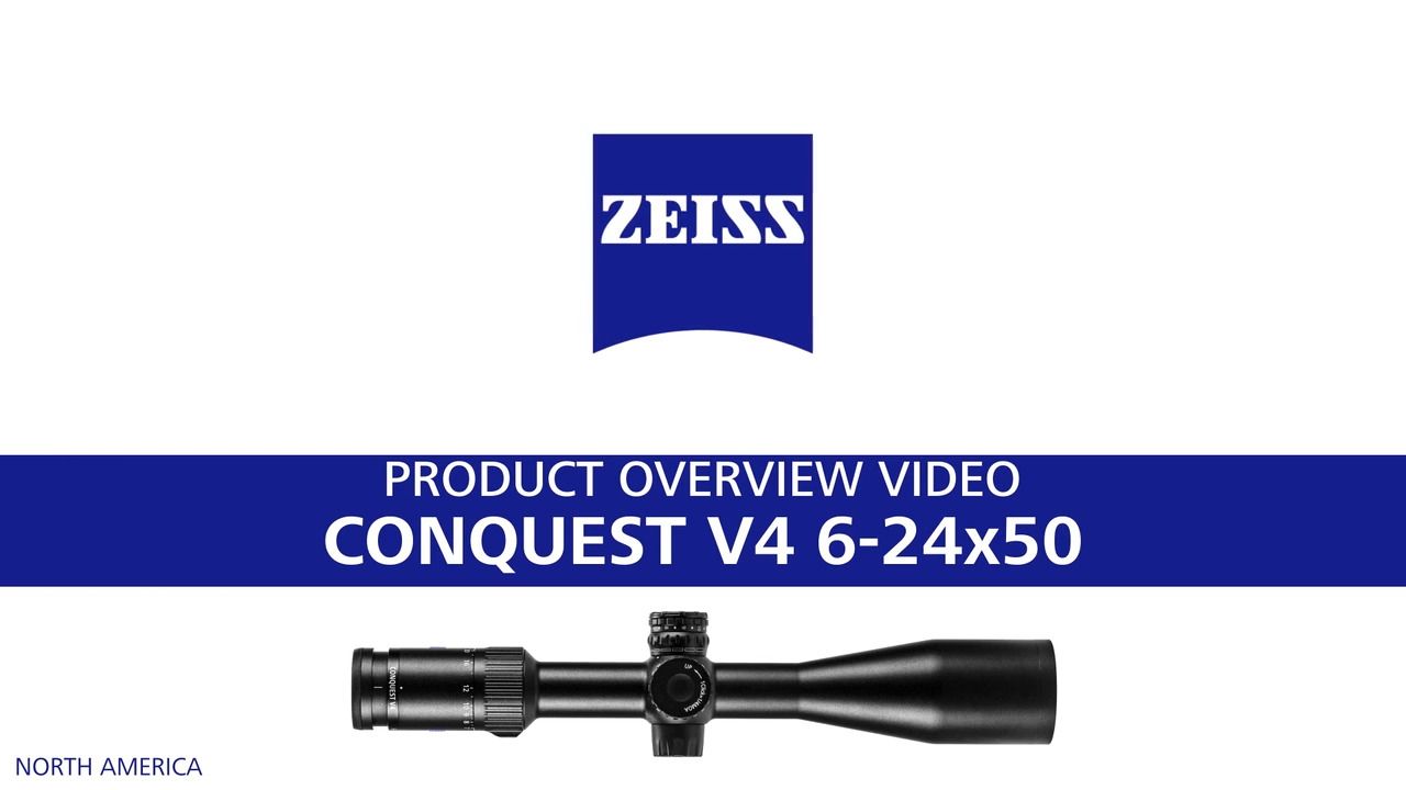opplanet zeiss conquest v4 rifle scope 6 24x50 comprehensive product overview video