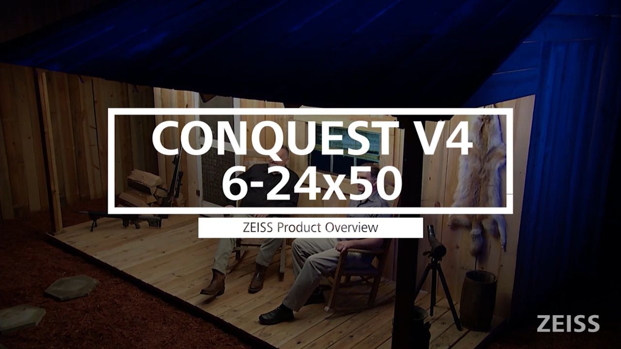 opplanet zeiss conquest v4 rifle scope 6 24x50 product overview video