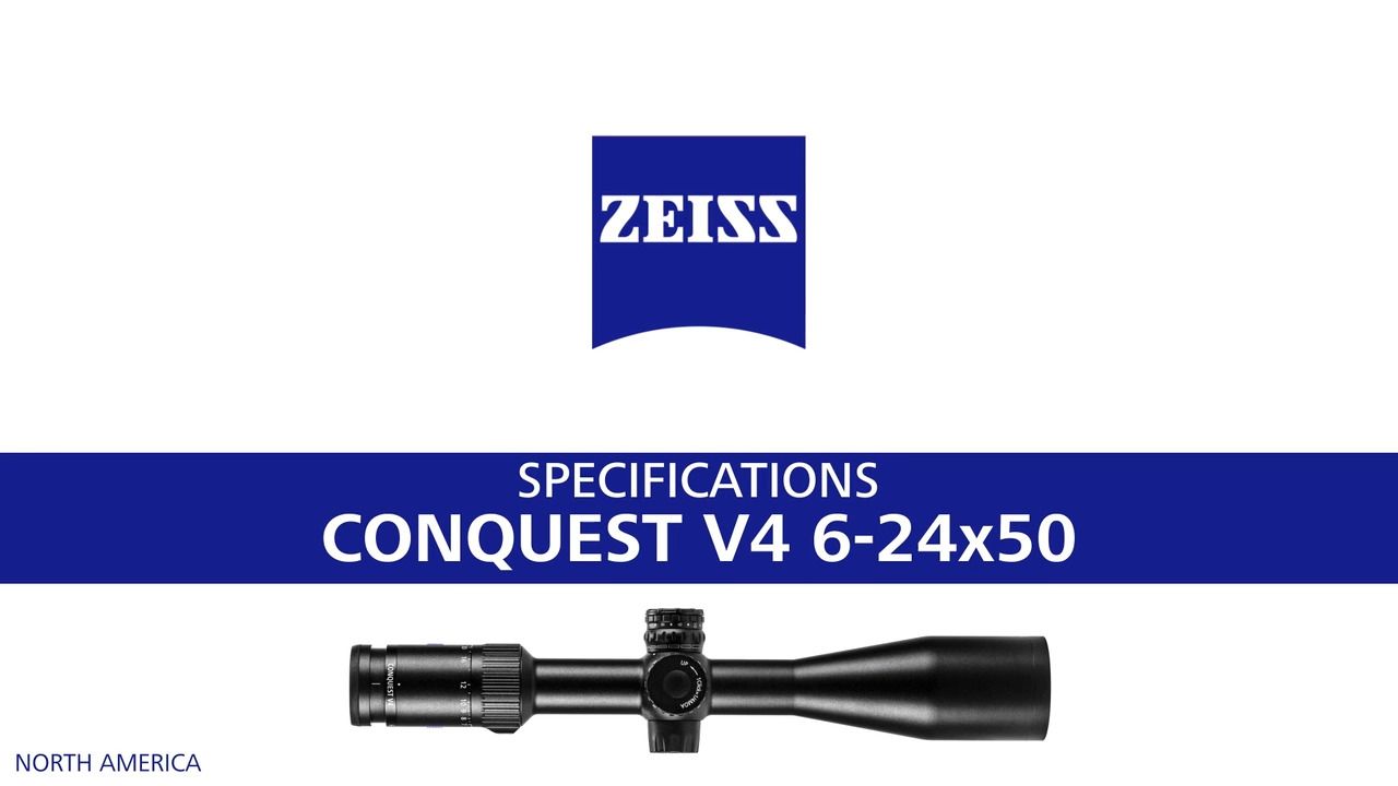 opplanet zeiss conquest v4 rifle scope 6 24x50 specifications video